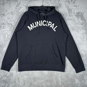 Municipal Sport Utility Gear Men’s Size Large Black Logo Hoodie